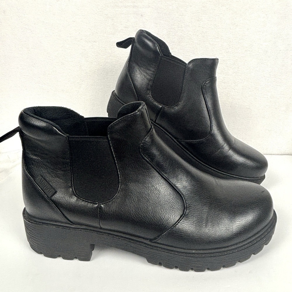 Alegria Rowen ROW-601 Black Chelsea Ankle Boots Women’s EU 40 US 9-9.5 Lug Sole